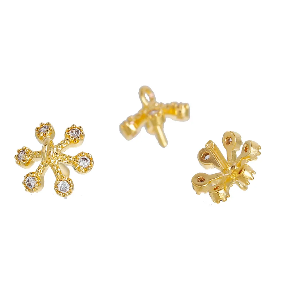 DoreenBeads медный серебристый цвет жемчужный подвесной коннектор штырьковый