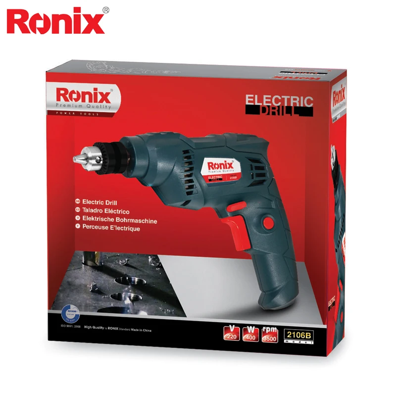 Ronix Электроинструмент 6 5 мм 400 Вт машинные инструменты электрическая дрель Модель