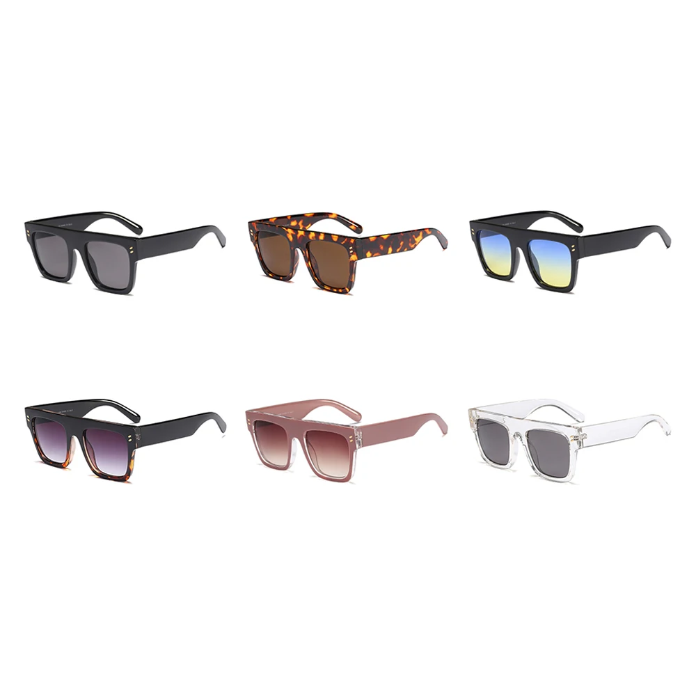 

Peekaboo retro oversized sunglasses for men 2019 black leopard top flat square sun glasses for women fashion accessories