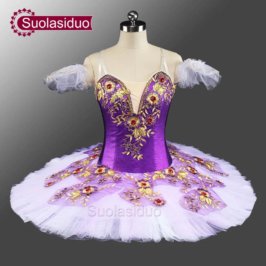 

New Purple Classical Costume Tutu Ballet Dance Tutu Professional Stage Costumes Platter Competition Ballet Tutu SD0046