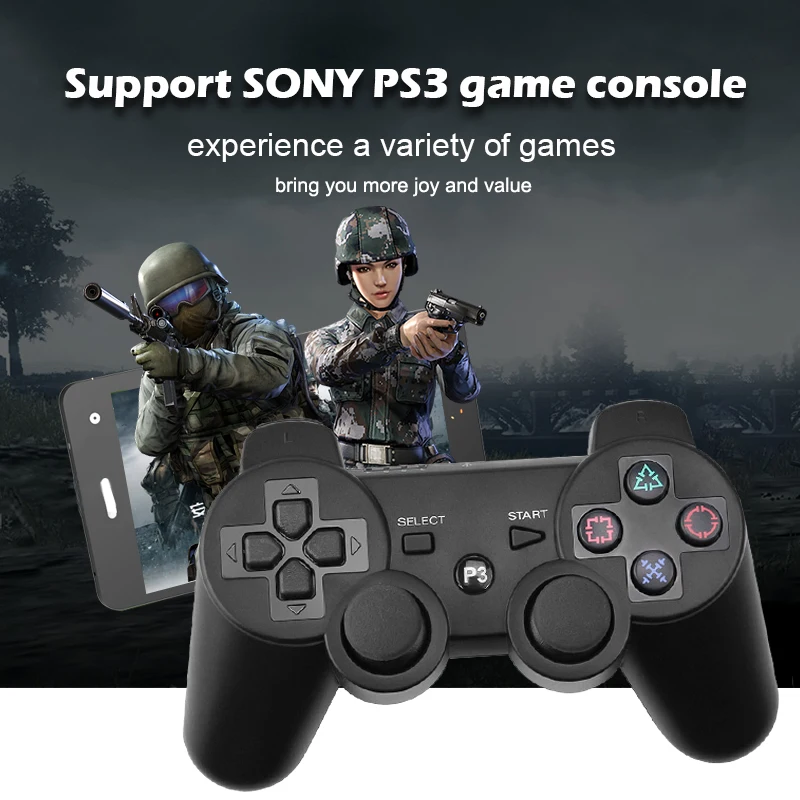 Беспроводной Bluetooth геймпад для PS3 контроллер Playstation 3 dualshock игровой джойстик play