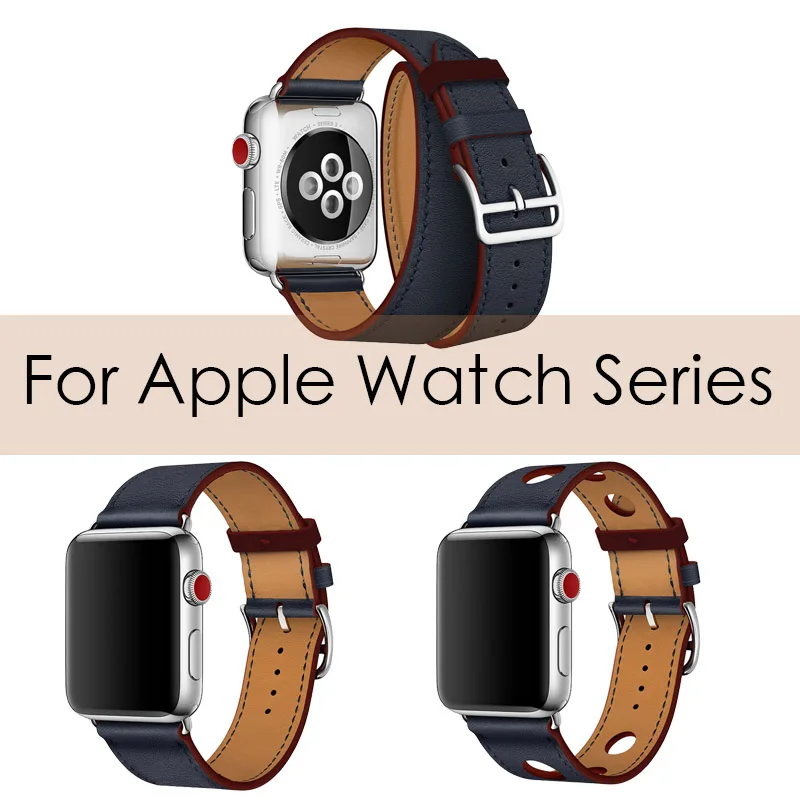Новейший офисный кожаный ремешок для Apple Series браслет из натуральной кожи Watch 1 2 3 4
