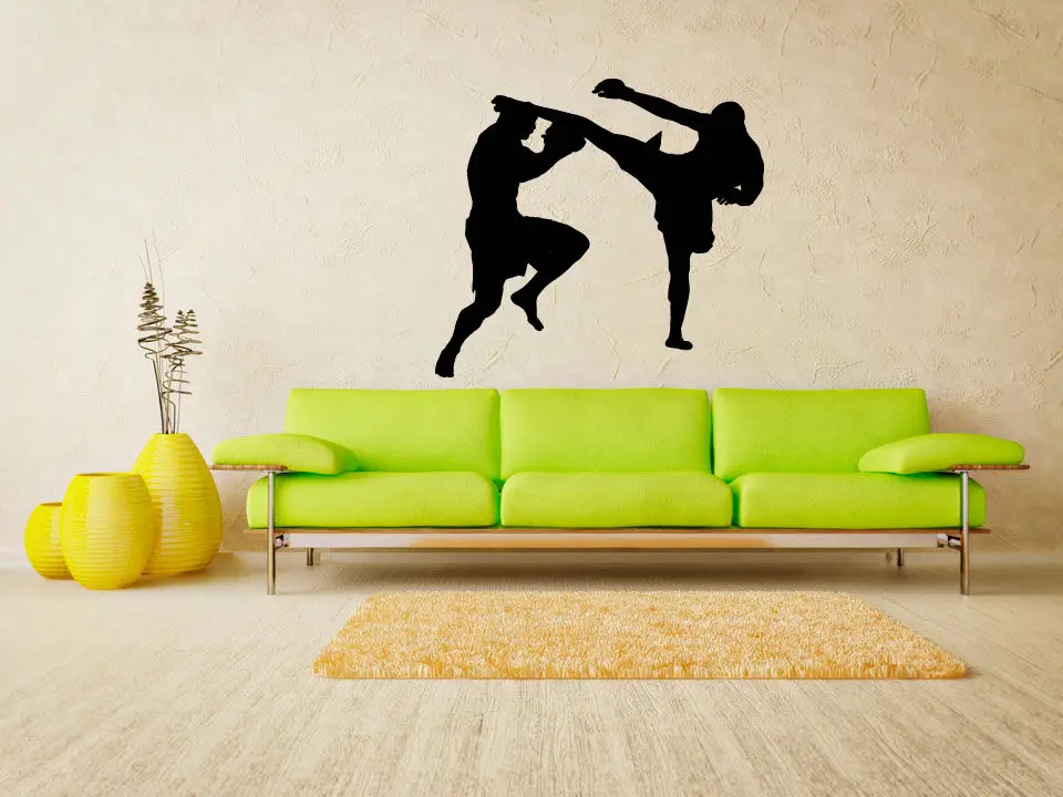 ММА Смешанные боевые Спорт Борьба кикбоксинг настенные стикеры Наклейка|sticker
