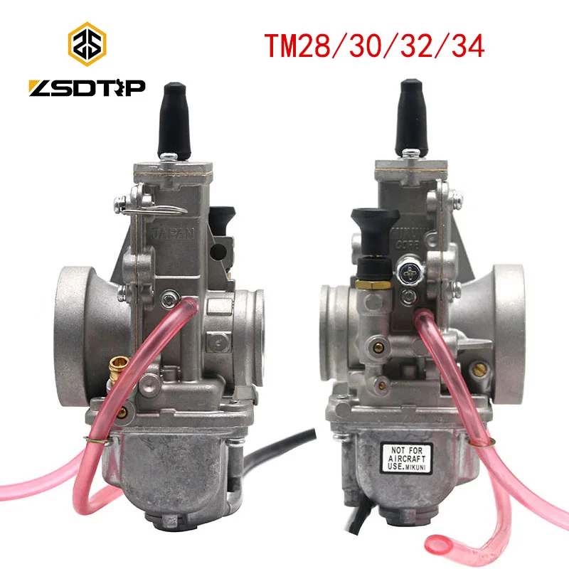 ZSDTRP TM32 TM34 карбюратор для мотоцикла замена Mikuni Honda Для Kawasaki 100 125 150 250 CC моторы
