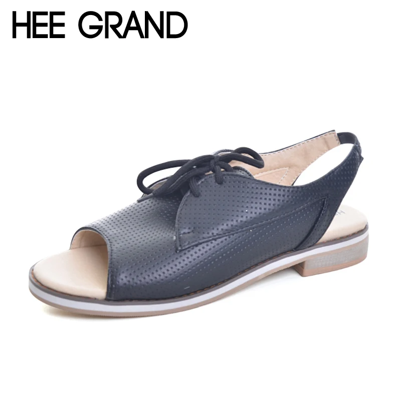 HEE GRAND/Босоножки на шнуровке Летние босоножки плоской платформе с ремешком пятке