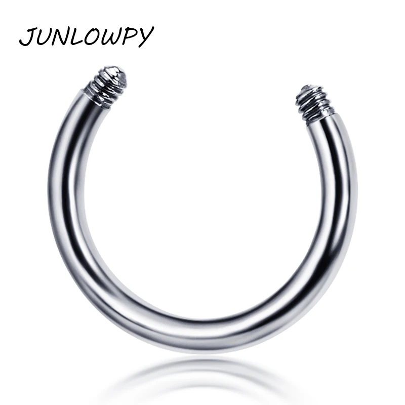 JUNLOWPY пирсинг 500 шт микс Размер губ Бар подковы нос кольцо винтовые шарики кольца