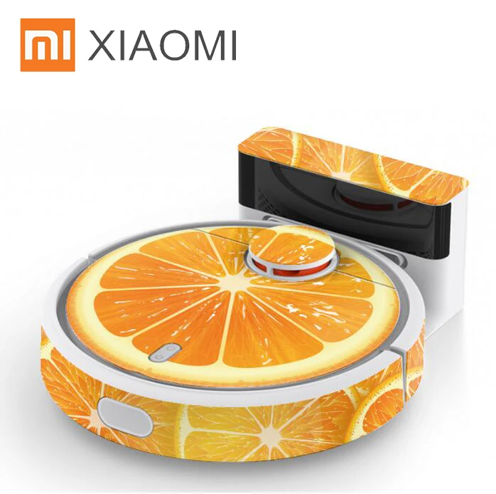 orange Милый стикер для XIAOMI MIJIA робот пылесос украшающий защитную пленку стикер бумажный очиститель части не Щетка Фильтр - Цвет: orange