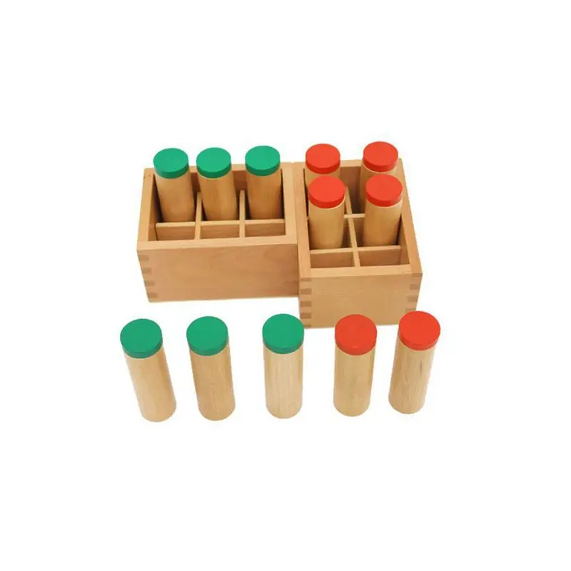 

Wooden Montessori Sensorial tory Material Container Holder Sound Cylinder