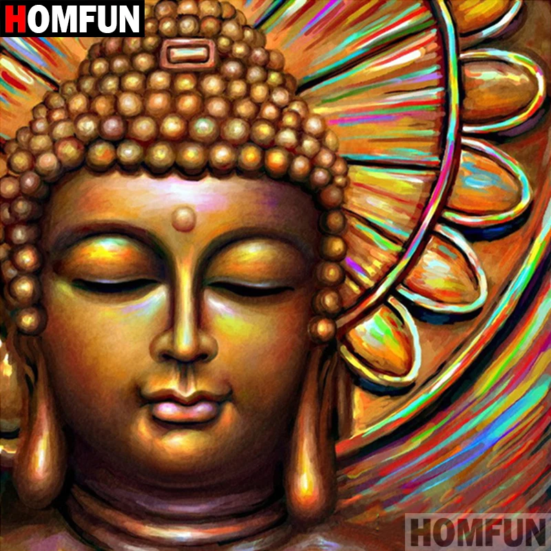Алмазная 5D картина HOMFUN сделай сам полноразмерная/круглая вышивка крестиком