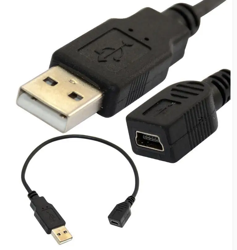 USB Mini 5Pin 5 P женщина к 2.0 штекер кабеля 0.25 м | Компьютеры и офис