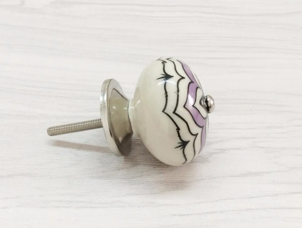 Керамическая ручка комода розовая Звезда Дети Ручки Кабинет тянет