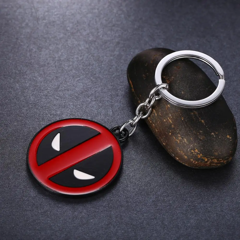 

12pcs/lot Hero X-Men Deadpool Key Chain Alloy Key Rings For Women&Men jewelry