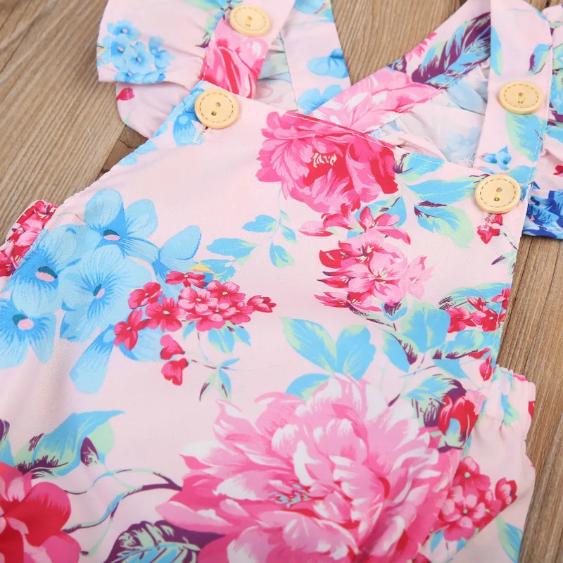 Pudcoco 2 шт./компл. летнее хлопчатобумажное Боди без рукавов с белыми цветами для