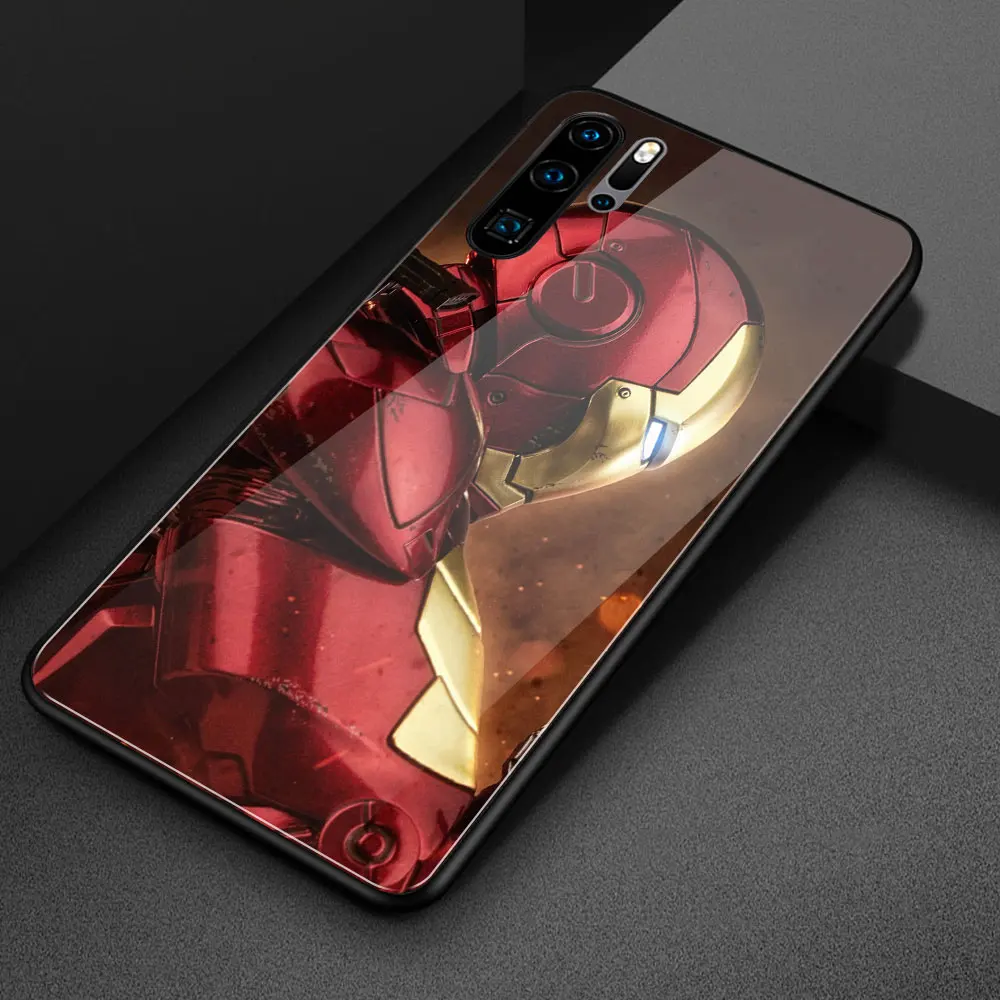 Для Huawei Y9 2019 стеклянный чехол Железный человек nova 3i для mate 9 10 20 pro 20x lite RS Nova 3 3e 4 4e |