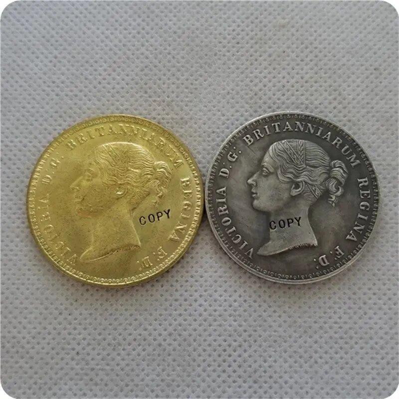 THE LION 1839 QUEEN VICTORIA 5 копия монеты КОПИЯ|Безвалютные монеты| |