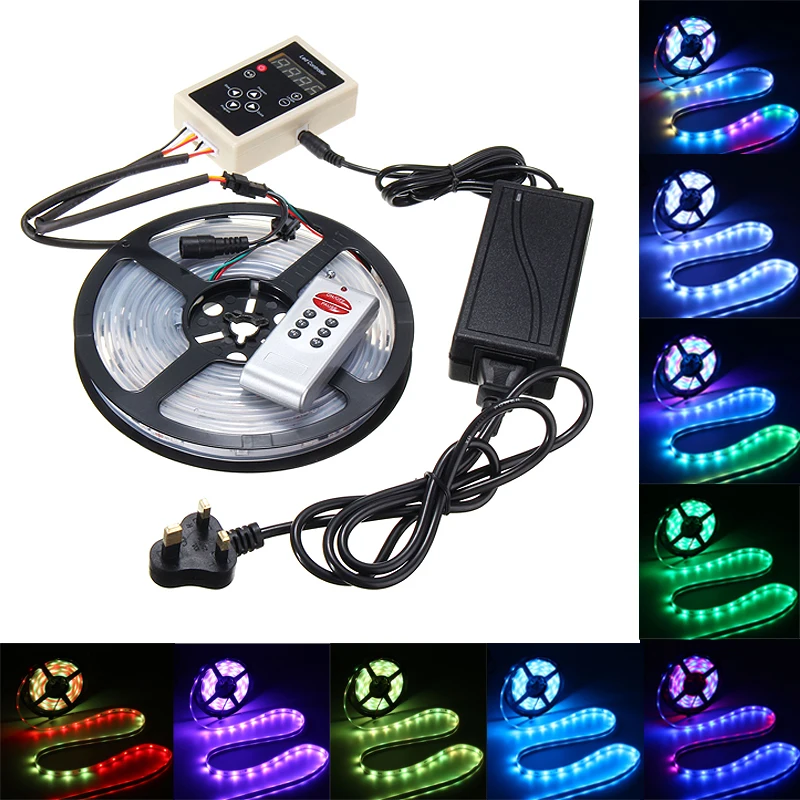 Smuxi водонепроницаемый 5 м 6803 IC 150 светодиодный RGB Светодиодный светильник 12 DC 5050 SMD