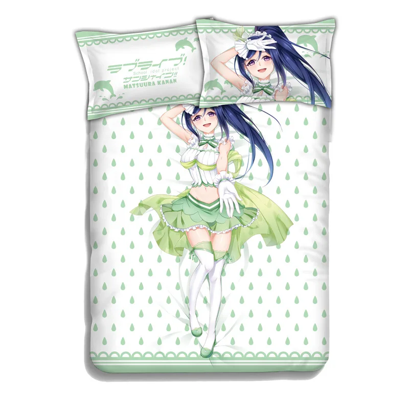Японское аниме LoveLive! Sunshine! Комплект постельного белья Kanan Matsuura покрывало из
