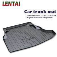 ealen 1pc car rear trunk cargo mat for mercedes c class w205 without net pocket 2015 2016 2017 2018 anti slip mat accessories