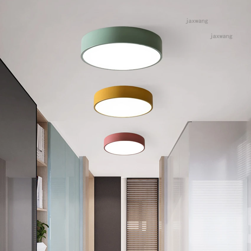 Modern LED Ceiling Lamps Kitchen Accessories Nordic Acrylic Lighting AC 90-260V For Home Chandeliers Bedroom Restaurant | Лампы и