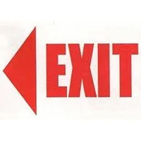 120x80mm EXIT direction Self adhesive label stickerproduct code PL29 free shipping