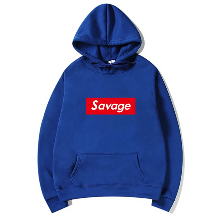 Мужская толстовка с капюшоном Savage хлопковая Повседневная Толстовка принтом 1:1