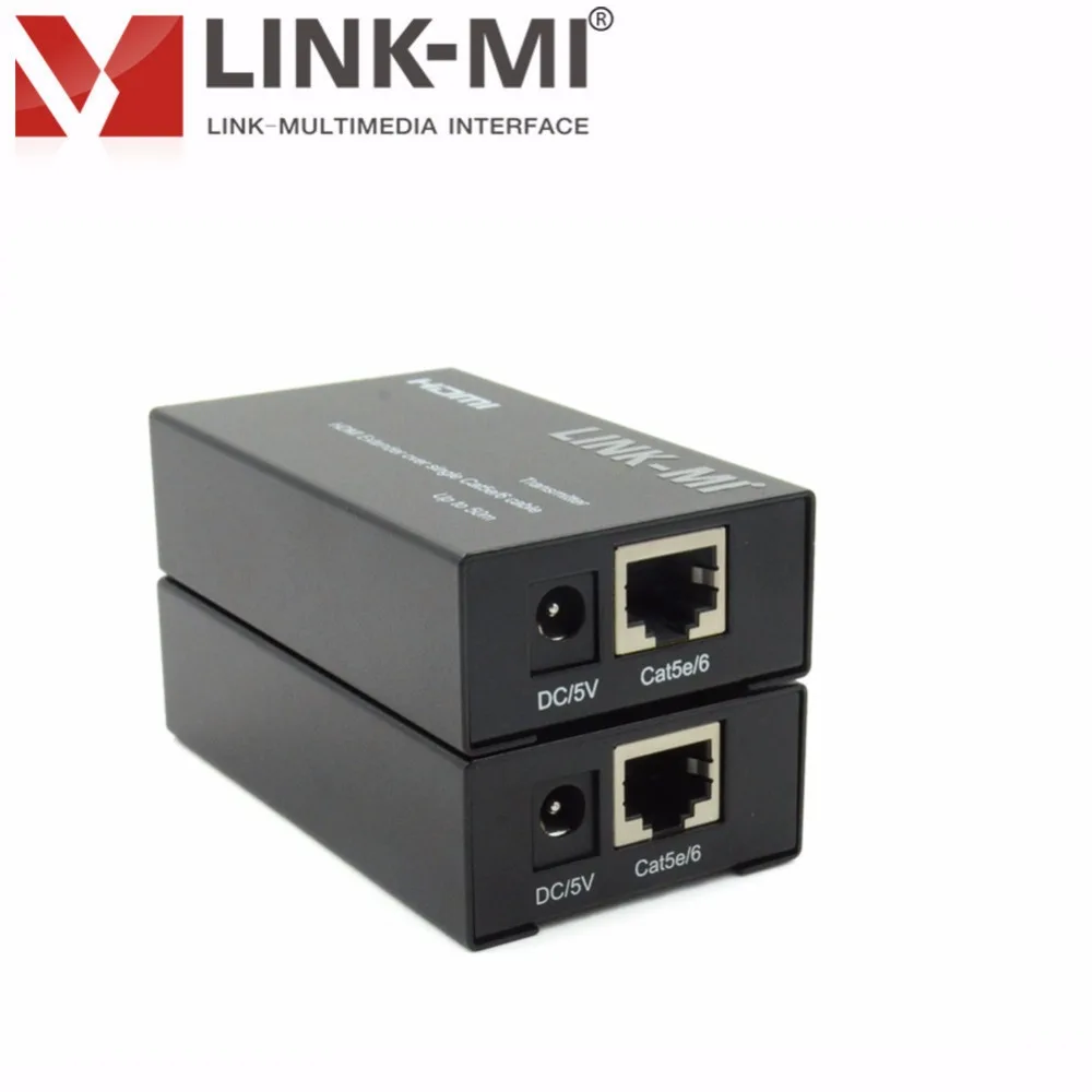 LINK MI 50 м одиночный Cat5e/6 HDMI удлинитель UTP кабель высокой четкости 108PP