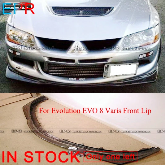 For Evolution EVO 8 Varis Carbon Fiber Front Lip Mitsubishi Glossy Bumpers Accessories Body kit | Автомобили и мотоциклы