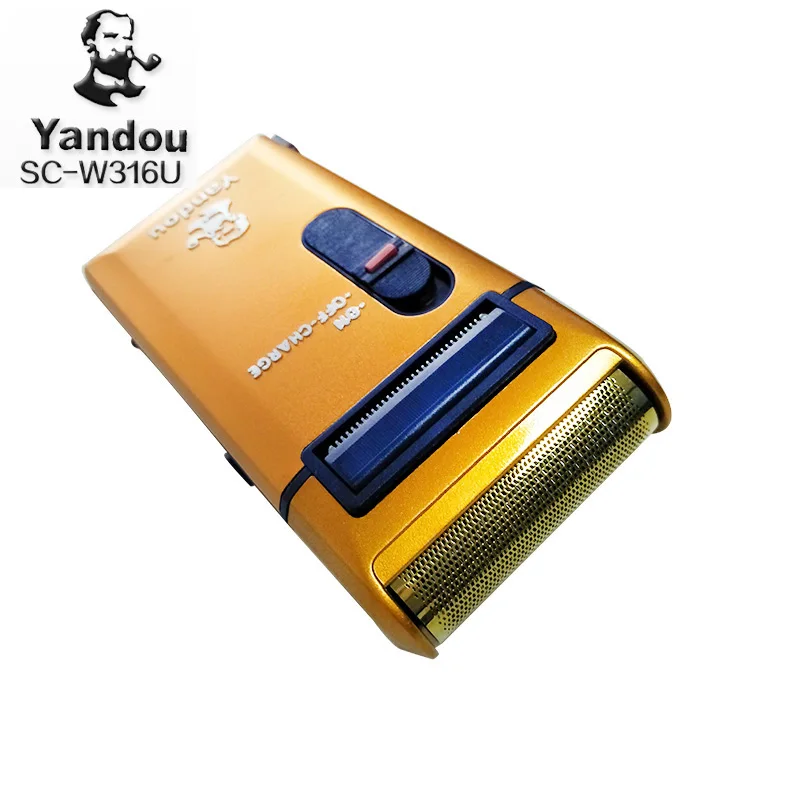 Электробритва для мужчин YANDOU бритва с перезаряжаемым лезвием золотистого цвета