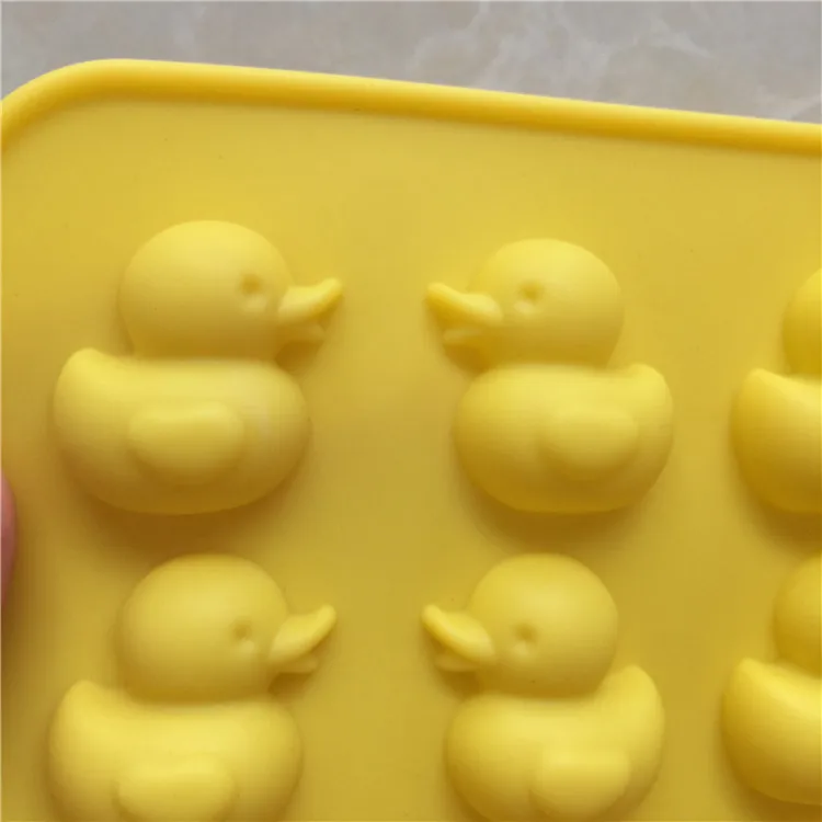 16 полость силиконовая желтая утка шоколадные конфеты делая формы Gummy мыло ручной