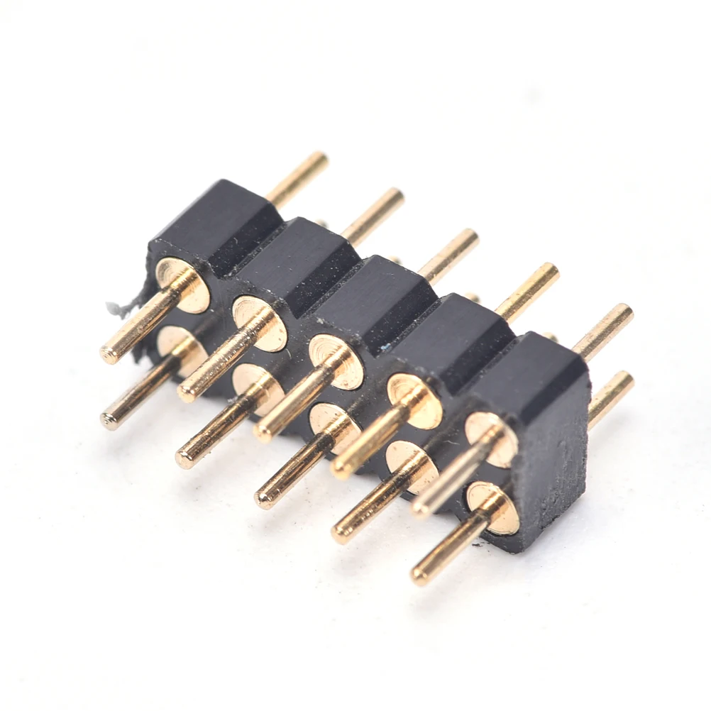 20 шт./лот 4 pin иглы RGB Разъем Мужской Женский адаптер для 3528 5050 SMD светодиодные
