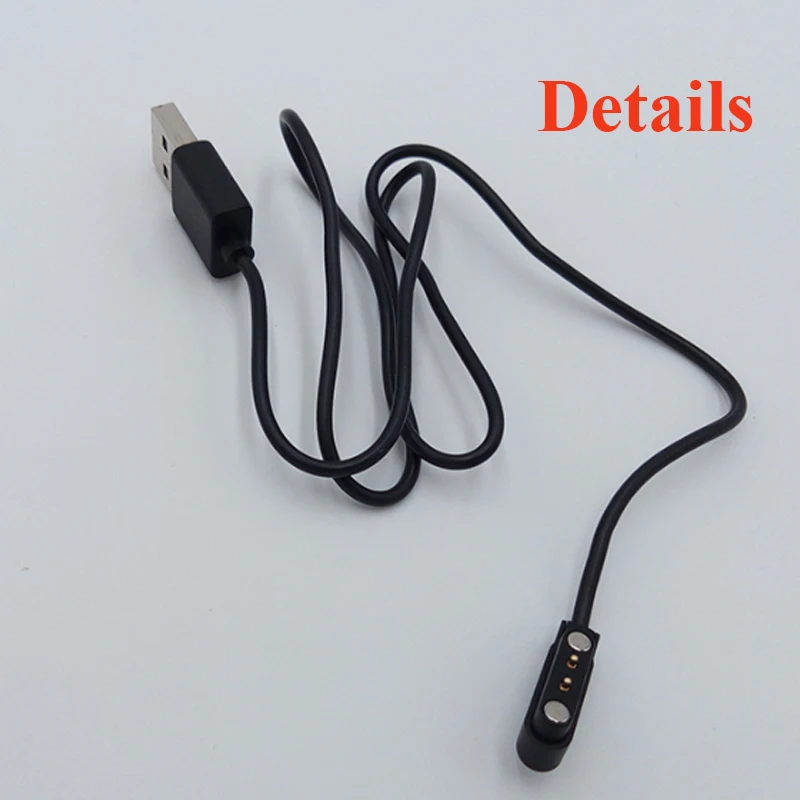 Кабель зарядного устройства для Zeblaze VIBE 3 Pro Smart Watch Backup 2pin Магнитный USB кабель