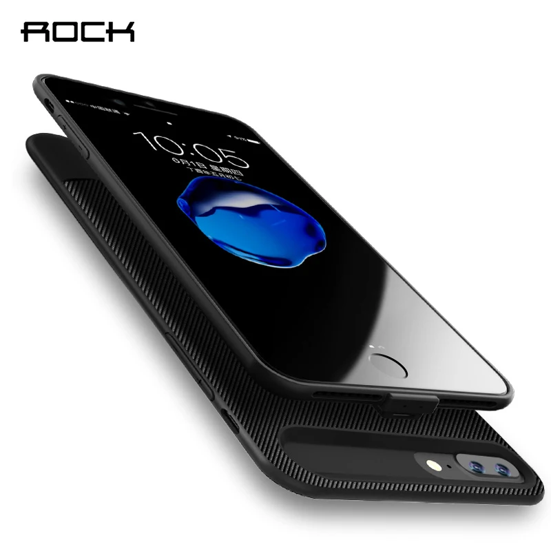 ROCK для iphone 7 корпус батареи 2500 мАч Внешний Аккумулятор Чехол Ультра тонкий