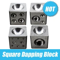 50mm steel dapping block square polished jewelry making ring tools doming punch tool