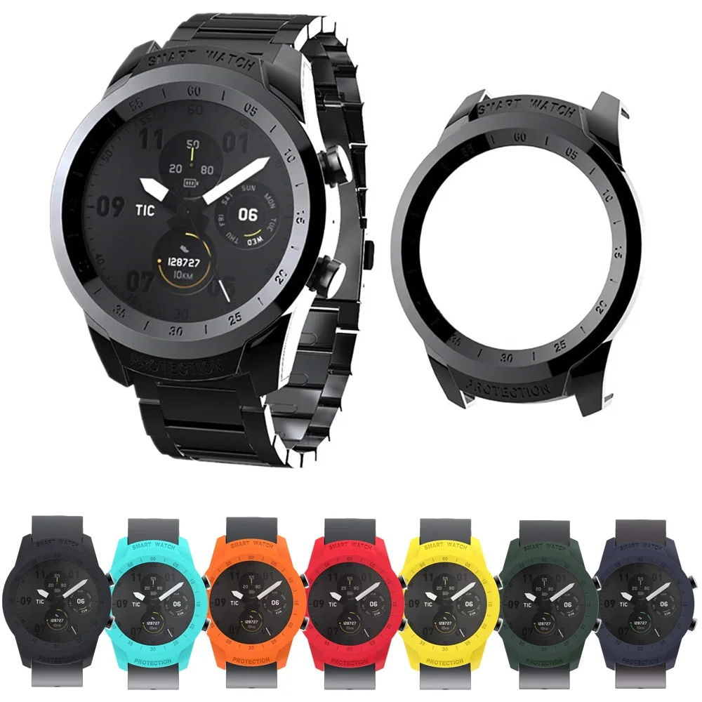 Ударопрочный защитный чехол из поликарбоната для TicWatch Pro/E Прочный чехол для Tic Watch Pro протектор бампер оболочка умные часы аксессуары