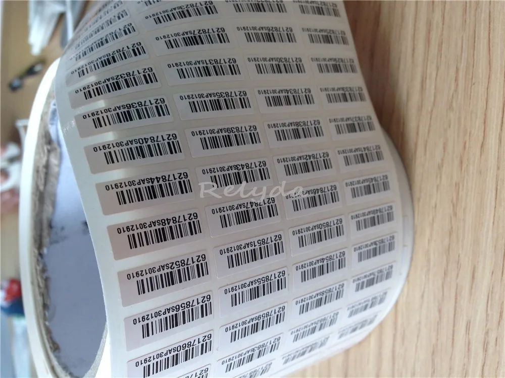 1000 шт. Бесплатная доставка Пользовательские qr код штрих наклейка серийный номер