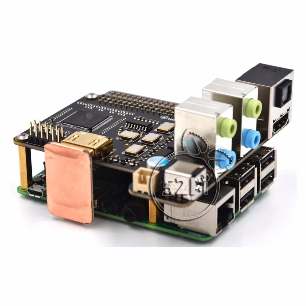 X6000-7.1CH Плата расширения для Raspberry Pi 2 Модель B/3 B и 5 В 4A Питание | Компьютеры офис