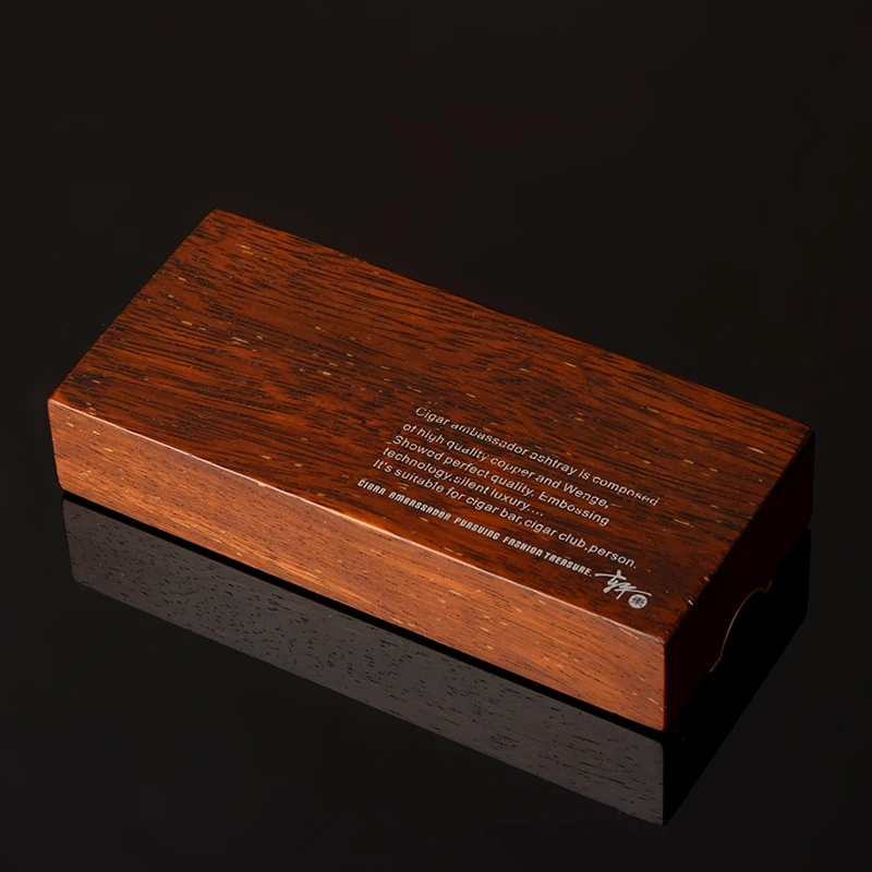 LUBINSKI роскошь ложка в форме метал мербау Вуд сигары пепельница|ashtray|ashtray cigarashtray metal