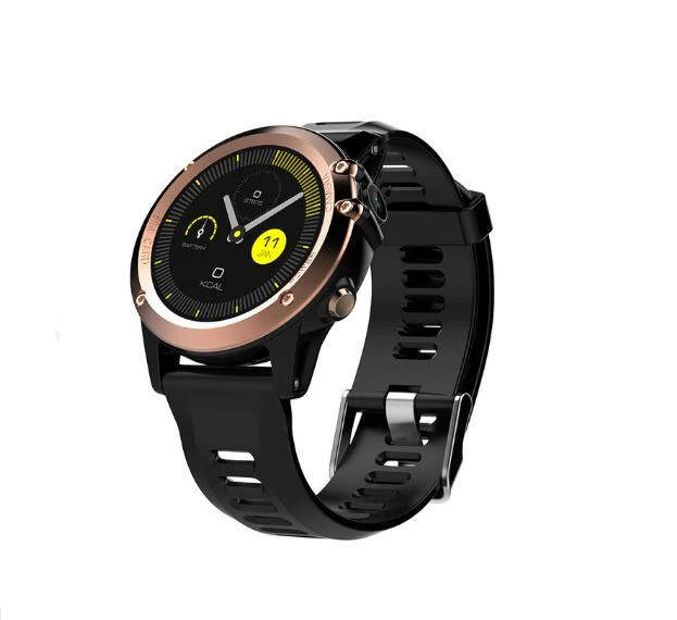 Золотой Смарт-часы Microwear H1 android 4,4, водонепроницаемые, 1,39 дюймов, mtk6572, умные часы для android iPhone, поддержка 3G, wifi, gps, SIM, GSM, WCDMA - Цвет: Золотой