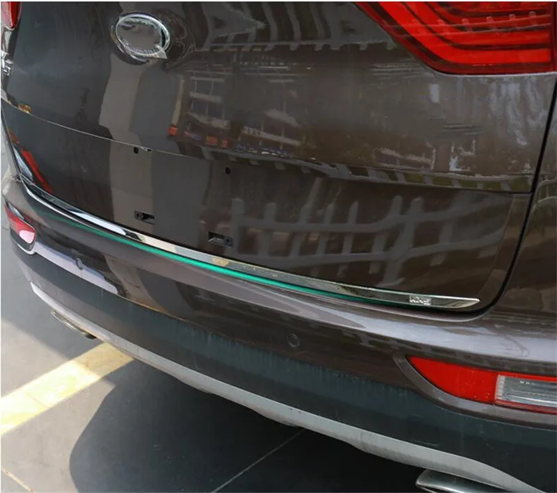 Хромированная Задняя Крышка багажника крышка дверца для Kia Sportage QL 2017 2018 отделка
