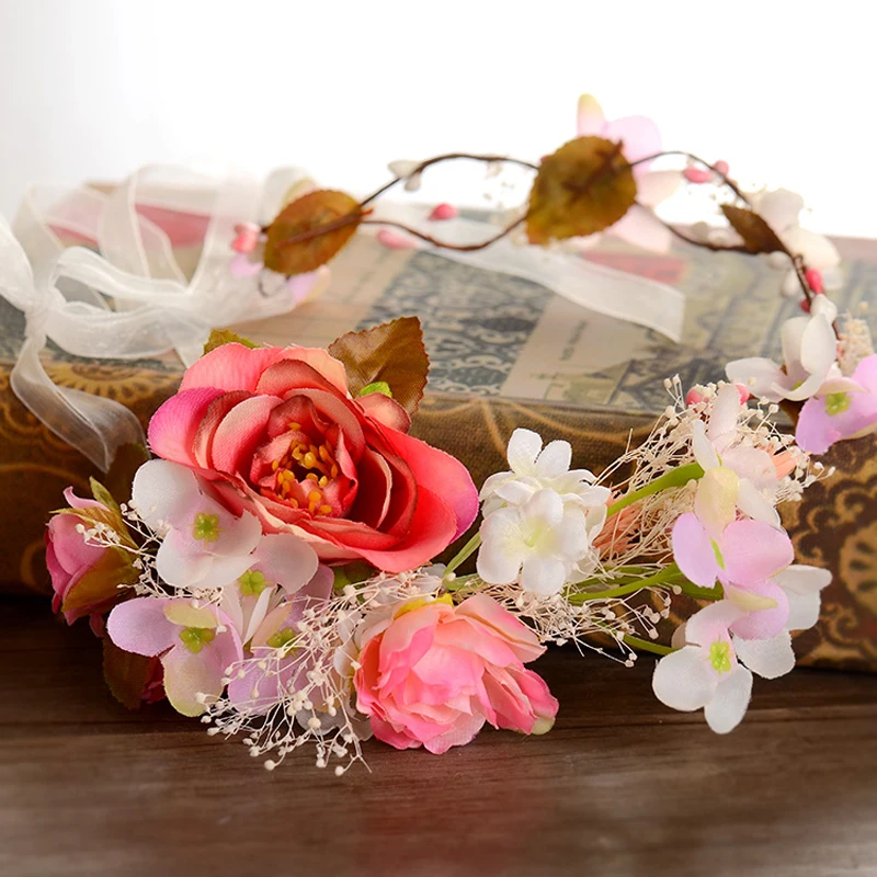 Свадебный Цветочный венок свадебное украшение свадебный головной убор