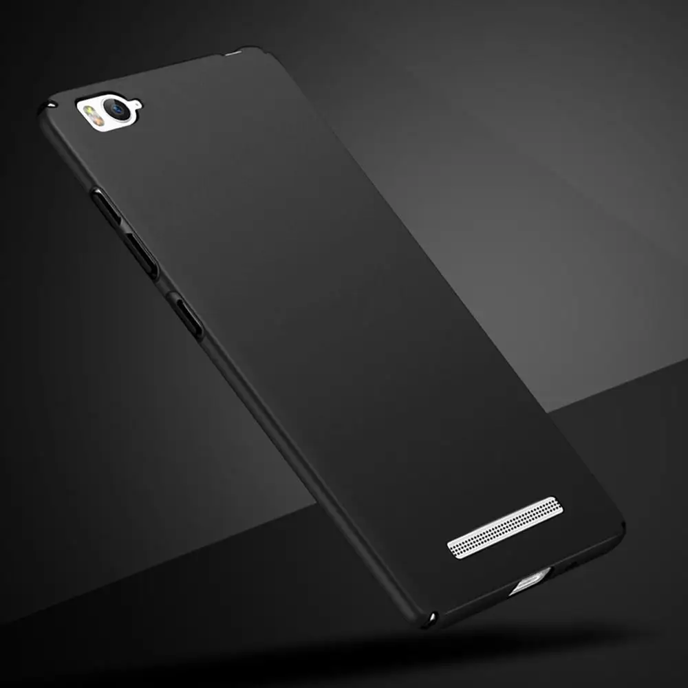 Для Xiaomi mi 4i 4c mi 4i mi 4c 5," чехол матовый полный Чехол Жесткий Матовый Бампер для Xiaomi mi 4i чехол для телефона Xiaomi mi 4C задняя крышка - Цвет: Black