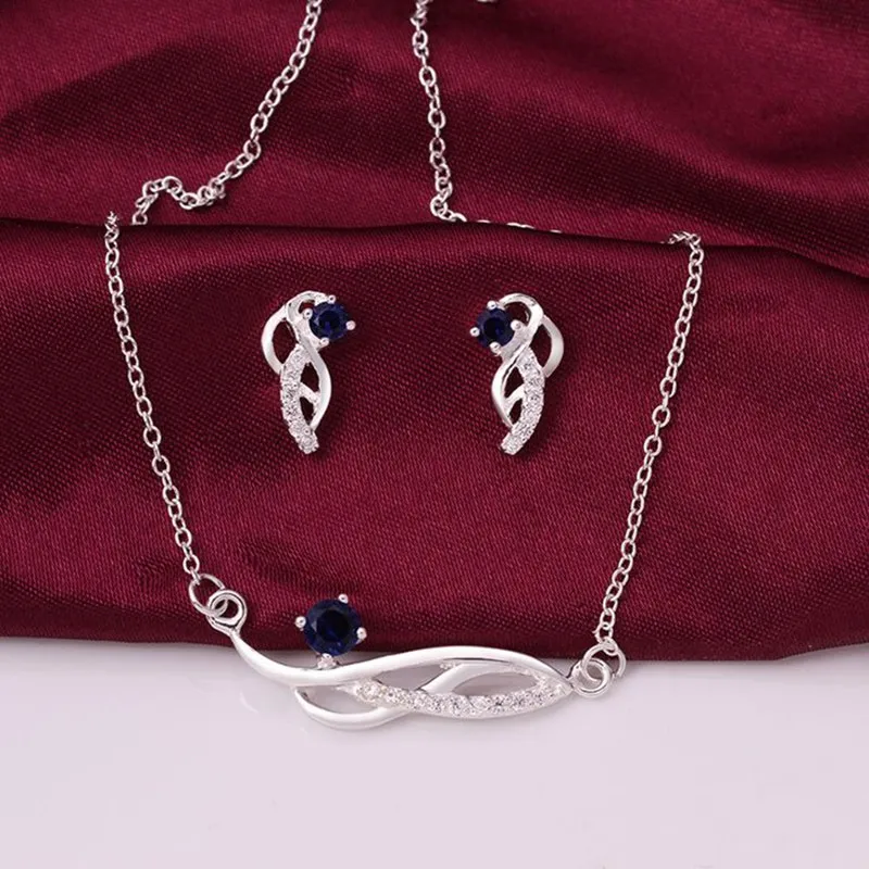 Silver plated jewelry sets sterling-silver-jewelry set /TFQMWLQS E500 Necklace508 | Украшения и аксессуары