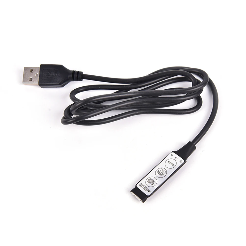 

DC 5V USB LED RGB Controller Mini 3Key Remote Controller Dimmer For 5V RGB LED Strip Light 1Pcs