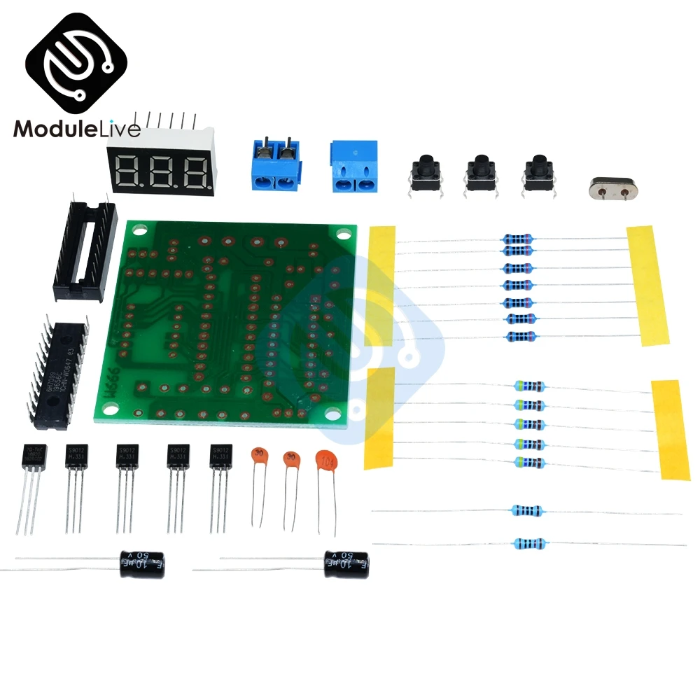 DS18B20 AT89C2051 набор микроконтроллеров цифровой контроллер температуры светодиодный