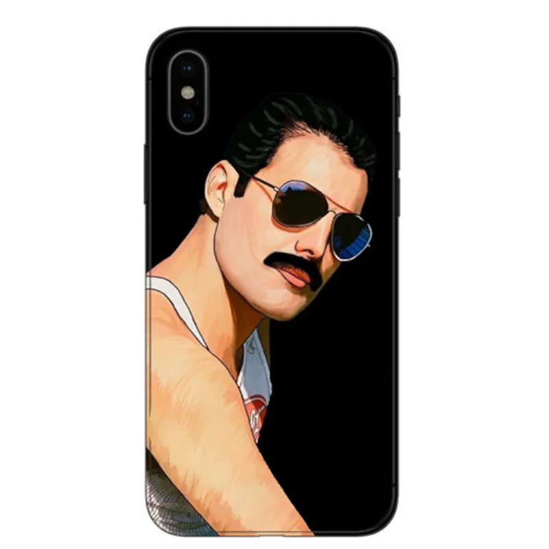 Freddie Mercury Rainha band Мягкий Силиконовый ТПУ чехол для телефона iPhone 6 7 8Plus 11 12pro Mini X Fundas