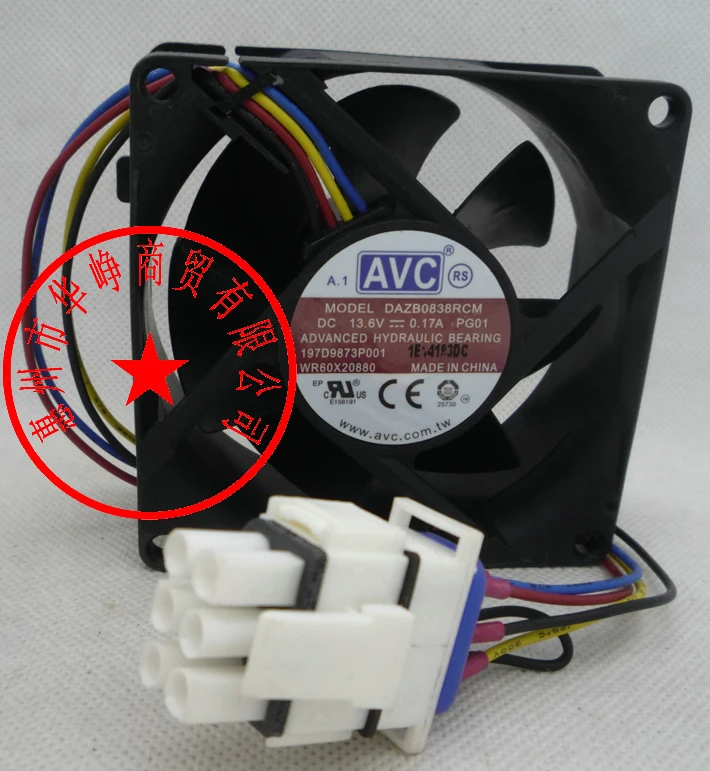 AVC 8038 13 6 V 0.17A DAZB0838RCM PG01 полностью водонепроницаемый вентилятор для увлажнителя