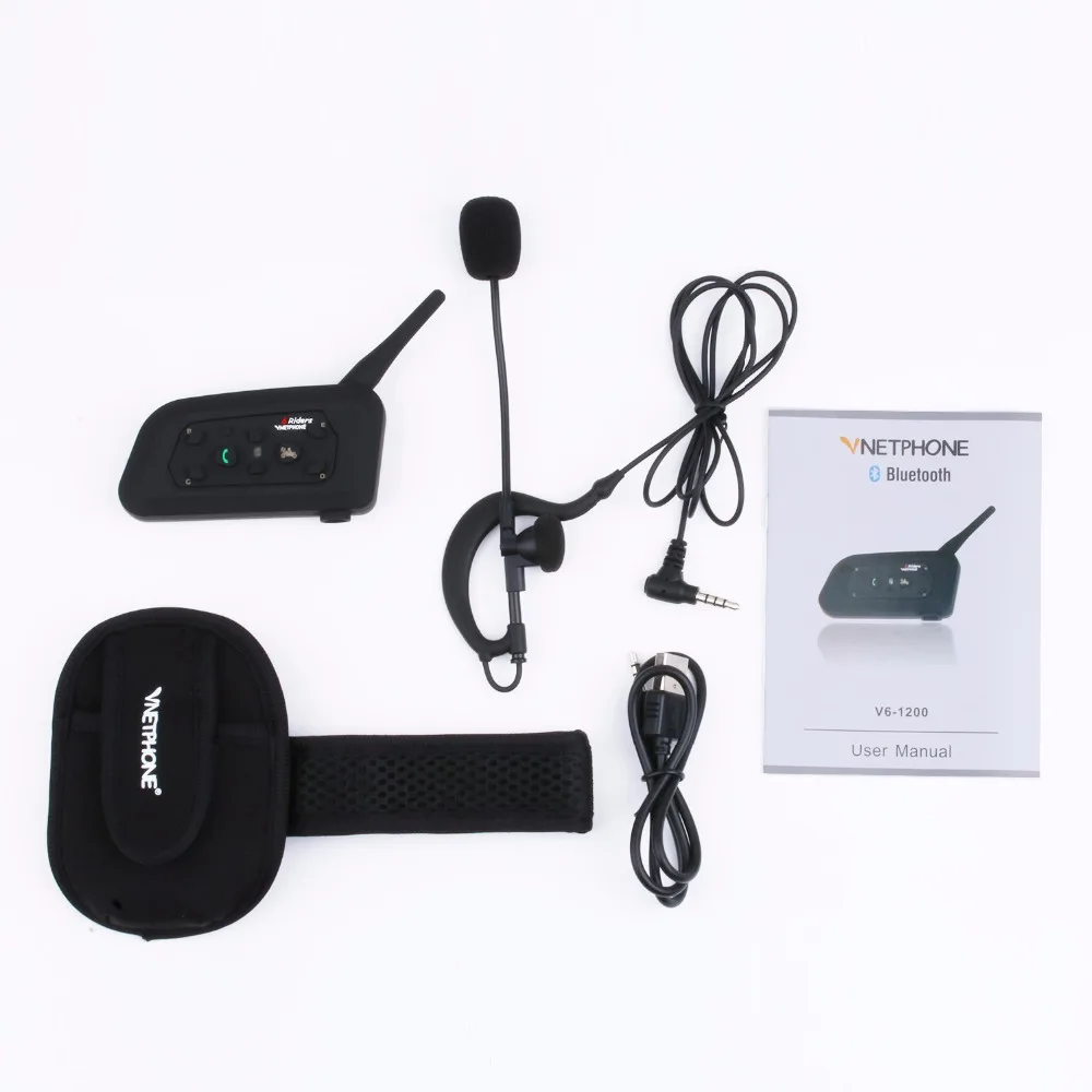 

Vnetphone V6C New 1200M Football Referee Arbitration Earhook Bluetooth Intercom Monaural Earphone Headset Headphone Kit * 2 Pcs