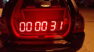Многофункциональные цифровые часы-таймер 2,3 ''6 цифр Crossfit таймер светодиодный интервальный таймер секундомер для тренажерного зала фитнес-тренировки гаража - Цвет: 100cm 30cm outdoors