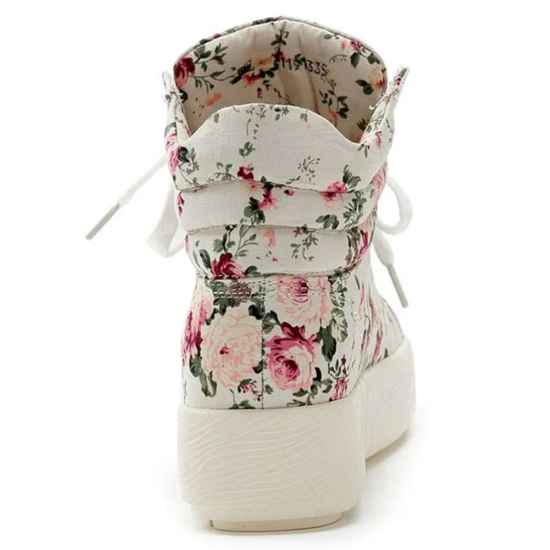 Женские кеды 2018 Летняя мода на платформе Кружево шнуровке повседневная обувь