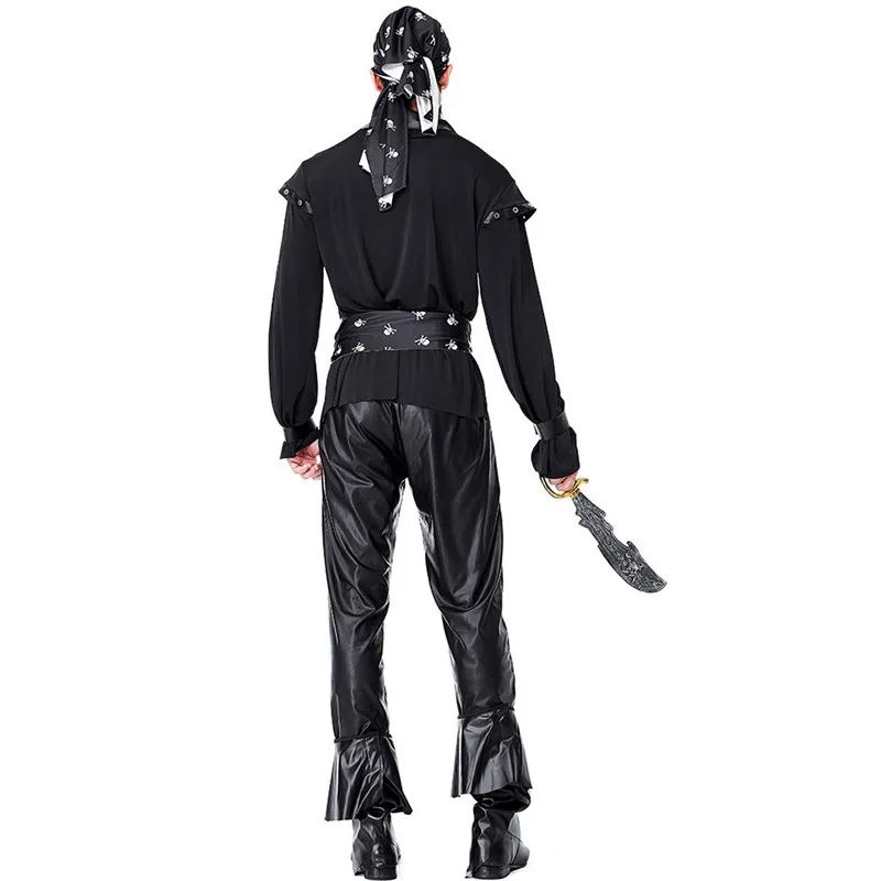 

Adult Halloween Pirate costumes for Men Black beard pirate Cosplays Purim Carnival Nightclub Masquerade masked ball Party dress